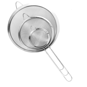 Nhiều kích cỡ bộ lọc inox dầu di động muỗng sàng thiết lập cho mì ống và súp chuẩn bị