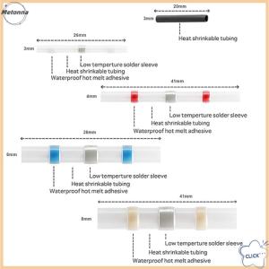 Follow Get More【Metonna】 800Pcs Solder Seal Wire Connectors Kit Heat Shrink Butt Electrical Wire Terminal