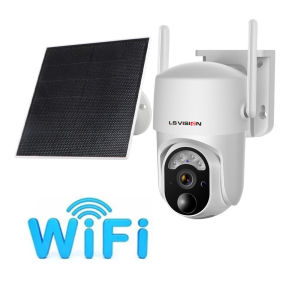LS VISION 3MP Wifi/4 gam Sim năng lượng mặt trời Máy ảnh không dây chống nước ngoài trời PIR nhìn trong đêm Camera An Ninh PTZ con người phát hiện âm thanh hai chiều Camera CCTV Đối với trang chủ