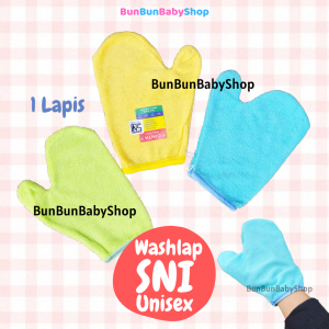 Washlap Bayi SNI Anti Alergi Handuk Baby Karakter Lap Tangan Jari Perlengkapan Lahir New Born Waslap BunBunBabyShop