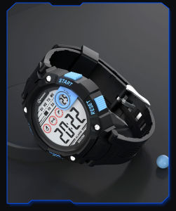 SHUNAICHI UTHAI Mens Electronic Watch High School Student Sports Watches Waterproof LED Alarm Clock Calendar Kids Digit Smart Wristwatch