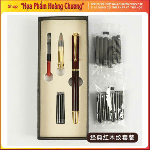 Bộ bút lông bơm mực cao cấp viết thư pháp cả hộp