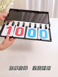 Runvictor Portable Scoreboard Flip Counter Board Waterproof Folding Sukan Basketball Badminton Ping Pong