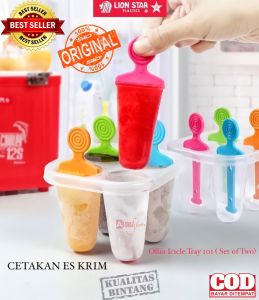 ( BISA COD ) PROMO LION STAR CETAKAN ES KRIM / ALAT CETAK ES KRIM LOLI / PENCETAK ES KRIM 4 SEKAT / CETAKAN ES PLASTIK / PENCETAK ES KRIM WARNA WARNI / ICE TRAY