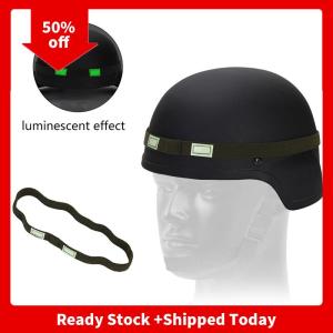 🔥🔥🔥pheebss 1ชิ้นสายรัดหมวกกันน็อคยุทธวิธีสายรัดหมวกกันน็อคกลางแจ้งสะท้อนแสงแถบยางยืดสำหรับหมวกกันน็อค M88 Mich อุปกรณ์เสริมสำหรับล่าสัตว์