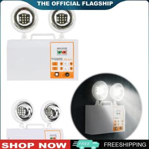 【New Arrival】 LED Emergency Light Dual Head Corridor Safety Lamp Emergency Lamp for Business Home Power Failure