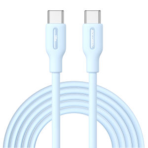 Rocoren PD100W Type C เป็น Type C สายเคเบิ้ลที่ชาร์จสำหรับ Samsung เร็ว Galaxy S9 S10 S20 Note 10 Nintendo Switch Macbook Pro สายซิลิโคนของเหลว