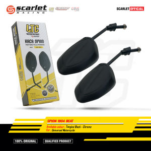 Scarlet LTC - Kaca Spion standar Beat 1904 Tangkai Black & Chrome Honda Yamaha Suzuki