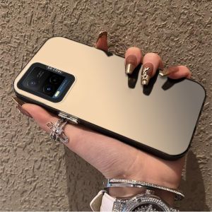 เคสสำหรับ VIVO Y21 VIVO Y21S VIVO Y21t VIVO Y33s Y33 เคสศัพท์เคสแข็ง TPU ป้องกันการกระแทก ดีไซน์ใหม่สวยงามพร้อมที่วางและเชือกคล้องสำหรับสาว CYSTCBZJ01