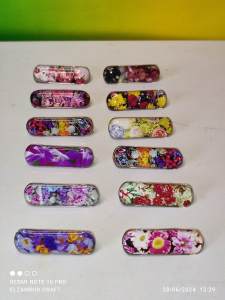 (12 set) Peniti hijab dagu kecil elzamrud varian Kapsul bunga Bros hijab dagu jepit anti rusak lusinan yang mewah dan elegan 2024