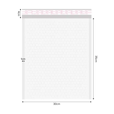 (JIJI.SG x ONES) White Bubble Polymailer - Bubble Mailer Bag / Bubble Envelope