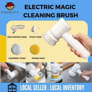 Product name: Electric 5in1 Magic Cleaning Brush Rechargeable Cordless Spin Scrubber Berus Elektrik Dapur Polisher Sponge Kitchen Toilet Basin 电动清洁刷
