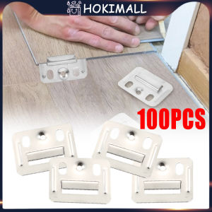 100pcs Klip Wpc 304 Stainless Steel Buckle Clip Wall Panel Bracket Besi Clip Wood Panel Wpc