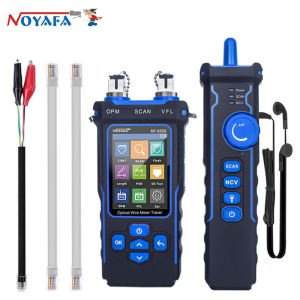 Noyafa NF-8508 kiểm tra cáp mạng Quang Dây Meter Tracer LCD kỹ thuật số có thể sạc lại dây mạng Finder Dây Poe Checker