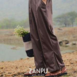 ZANPU AW24 Herringbone Pants กางเกงทรงขาตรง ตีเกล็ดสันขากางเกง ผ้าทอลายก้างปลา PN-9241003