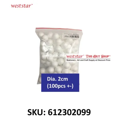 [Weststar] Styrofoam Ball Sphere Shape Polystrene Ball 5mm to 25cm Foam Ball Modelling Ball Polyfoam Ball Gabus Bulat