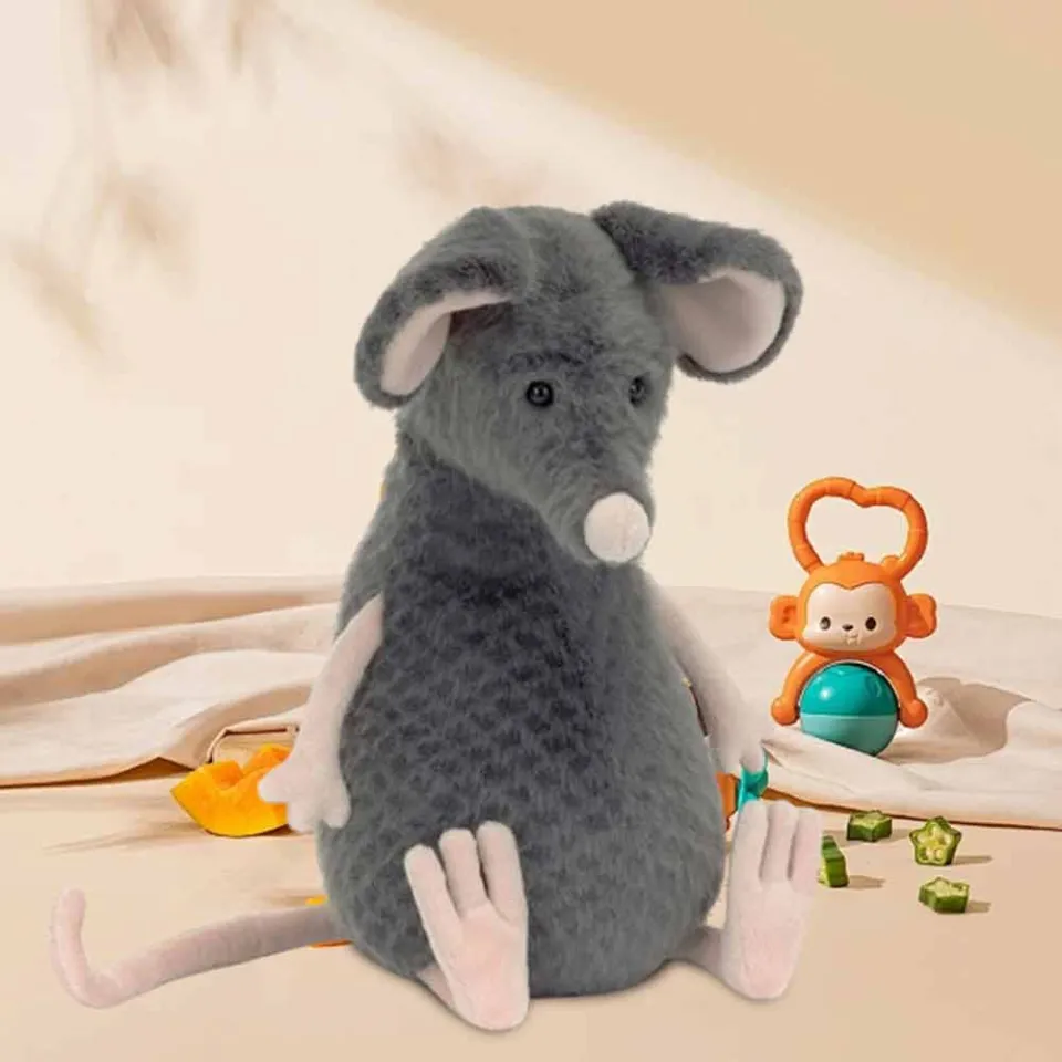 Mouse Plush Toy Genuine Jellycat Lachlan Sad Rat Cute Sad Mouse