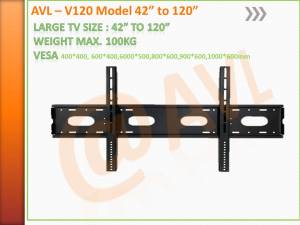 TV mount 42"-120" Large Size Fixed TV Mount Wall Bracket SG READY STOCK