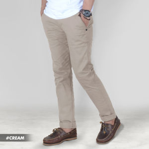 Celana Chino Panjang Pria - Cream