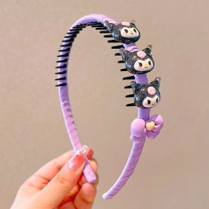 Hairband Kulomi Purple Hair Rope for Girls and Children Sanlio Cute Cartoon ponytail headband Princess hair accessory hair clip