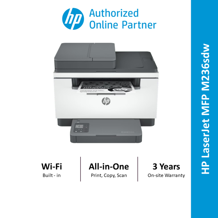 Hp Laser Printer Double Sided Printing HP LaserJet MFP M236sdw Wireless Printer -Double Sided Printer, ADF