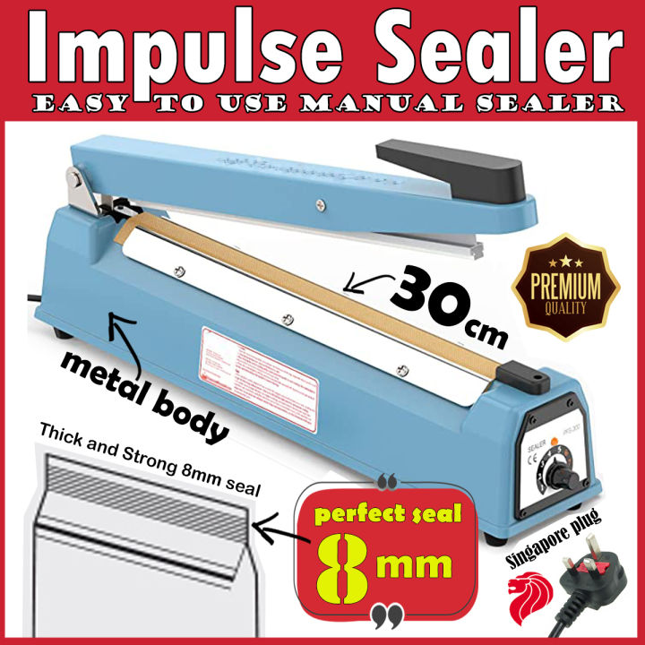 Impulse Sealer 20cm or 30cm 8mm thick best in class sealing width