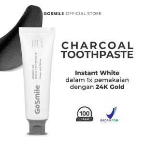 COD Pasta Gigi Charcoal Go Smile Charcoal Toothpaste With Calcium Flouride Charcoal Untuk Menghilangkan Plak Pada Gigi Memutihkan gigi Mencegah gigi berlubang
