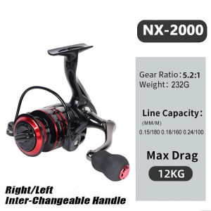 CORALOV Reel Pancing NX2000-7000 Ril Pancing Pul Besi Reel Pancing Besi Full Besi Tarikan Gagang Logam Spul CNC Air Asin Rol Gulung Gulungan Senar Pancing Reel Pancing Murah Kuat Power Ril Pancing Murah