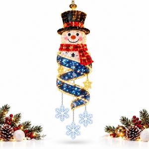 LUCHY WATCHES Glowing Christmas LED Spiral Chandelier Waterproof LED Light Hanging LED Light Collection  Christmas Magic Spiral Light Christmas Decor
