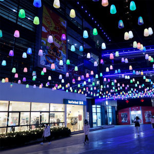 SXH led Forest Breathing Light PE Commercial Street Square Outdoor Ceiling Landscape Lamp Colorful Synchronous a Color-Changing Lamp New