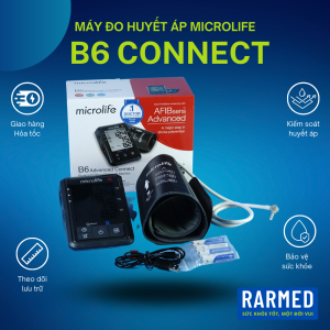 Máy đo huyết áp bắp tay điện tử Microlife B6 Advanced Connect thông minh vòng bít cứng
