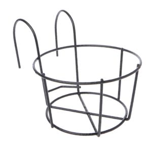 MIRACLE HOME STORE Round Flower Pot Rack Iron Thick Flower Pot Basket Portable Hanging Hanging Flower Rack Outdoor/Indoor