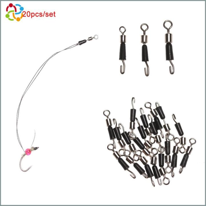 SDG 20Pcs/lot Tackle Accessories Fast Link 8 Word Ring Line clip