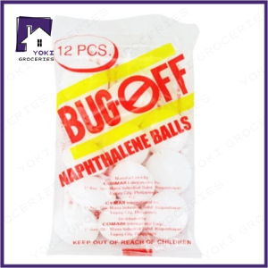 BUG OFF 12pcs/1pack Moth Balls Naphthalene Ball Simple and Effective Insecticides Classic insectic MothBalls