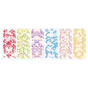 LEIFNYDI Dễ thương Nước bằng chứng Long lanh Tia  Băng Ảnh Thần Tượng Thẻ Tự Dính Trang trí Dán Ribbon Thiết Lập Stickey Văn Phòng Phẩm Tay Tài Khoản Trang Trí