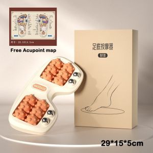 Ergonomic Foot Stool 180° Swing Massage Roller Rest Stool Under Office Desk Anti-slip Antibacterial Massage Foot Stool