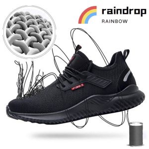 รองเท้า safety แฟชั่น รองเท้าเซฟตี้ผู้ชาย รองเท้าเซฟตี้หัวเหล็ก sports shoes กันน้ำระบายอากาศ safety shoes