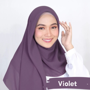 Hijab Bella Square Premium Anti Letoy 115cm x 115cm | Jilbab Segiempat Polos | Kerudung Segiempat
