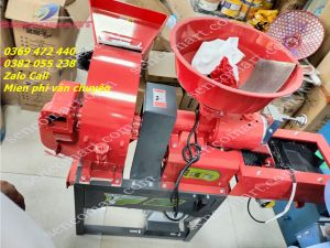 Máy xát gạo nghiền bột Toàn Phát TF666s sàng rung lọc sạn 3 cấp