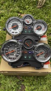 SPEEDOMETER KILOMETER NINJA 150 R SS BATOK CROM LAYAR PUTIH