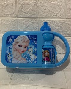 Cartoon hello kitty girl lunch box with bottle set