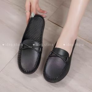 Dép sục nhựa dẻo cao su 2cm- Giày mules lười quai xích DR công sở đi mưa iDÉP- SL029