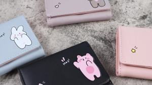 Korean Version Small Wallet for Women 70% off Short Style Printed Cute Simple Student Multi-Card Slot Coin Purse Cartoon Ladies Wallet [ Free Shipping ]
