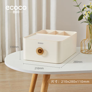 Ecoco Storage Box Organizer multifunctional storage box for table Portable Stationery Cosmetics Storage Box