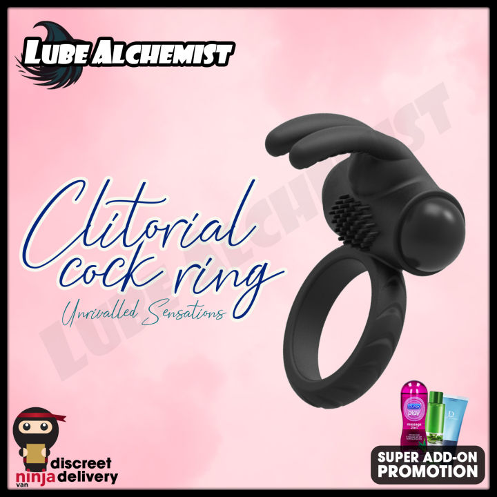 LubeAlchemist Premium Cock Ring Vibrator Sex Toy Dildo Unisex