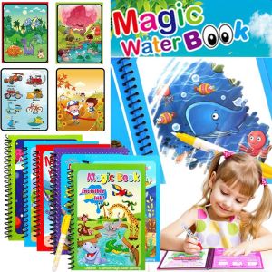 PAKET 4 PCS - Sank Magic Book 1 SET ISI 4 BUKU + PULPEN / Buku Ajaib Latihan Menulis Menggambar Tinta Bisa Hilang Otomatis