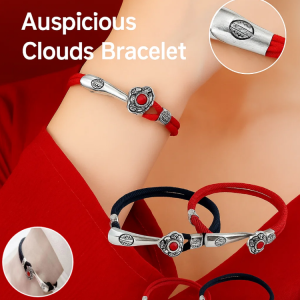 Fortune Cloud Auspicious Bracelet Men Women Wealth And Good Luck Wristband Retro Handmade Weaving Couples Bracelet Jewelry Gift