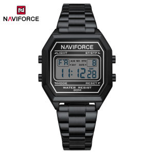 NAVIFORCE Original Watch For Women 30m Waterproof LCD Digital Display Chronograph Alarm Calendar Date Casual Fashion Women Watches NF5063S