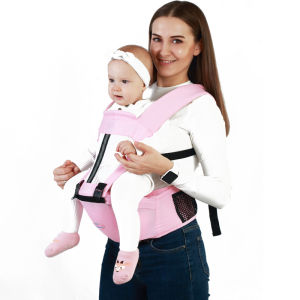 Adjustable Baby Carrier Girl Boy 0-36 Months with Hip Seat Baby Carrier Wrap Multifunctional Sling Backpack Hip Seat Carrier