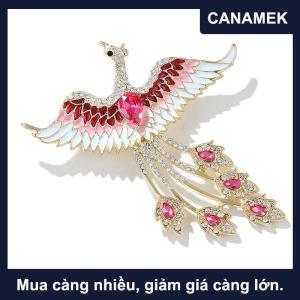 【CANAMEK】 Thời trang Rhinestone bay Phượng trâm cài cho phụ nữ quần áo áo trang sức accessries Quà Tặng